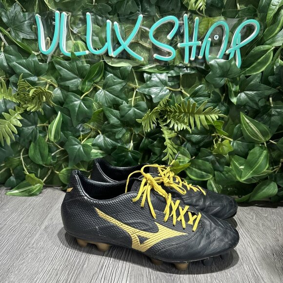 Mizuno Rebula 2 V1 MIJ Japan Leather Gold Soccer Fútbol CleatsMen 6 Women 7.5